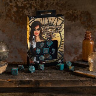 Steampunk Clockwork Nautical Apparatus Modern Dice Set (7)
