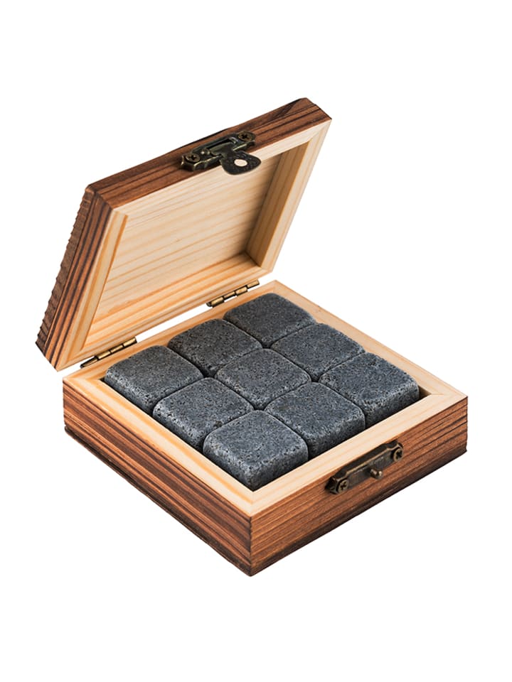 Buddy's Bar Whiskeysteine 10 tlg. Set in Grau, Maße: 8x8x3,5 cm günstig kaufen onesize