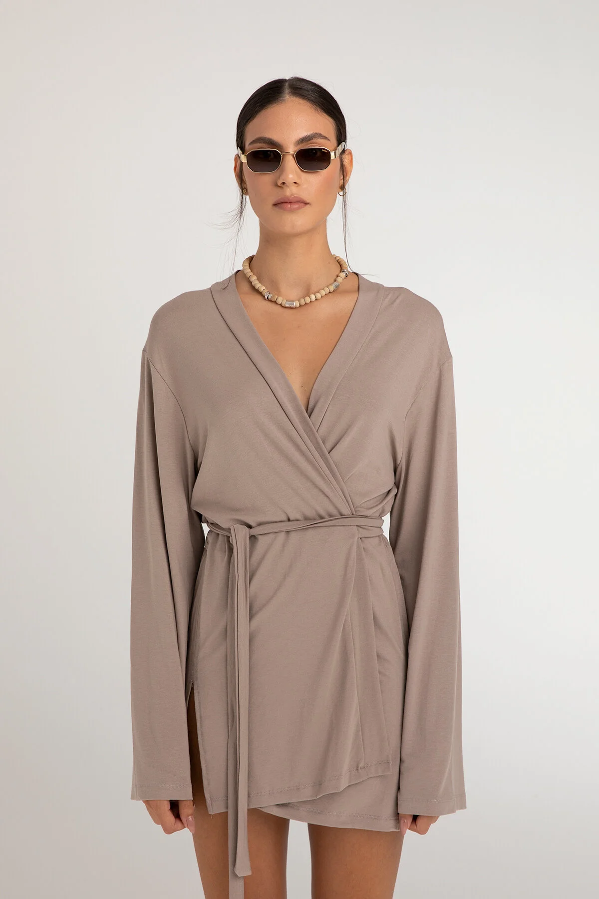 SHEISMONO  Ultraweicher Zoe Kimono Beige