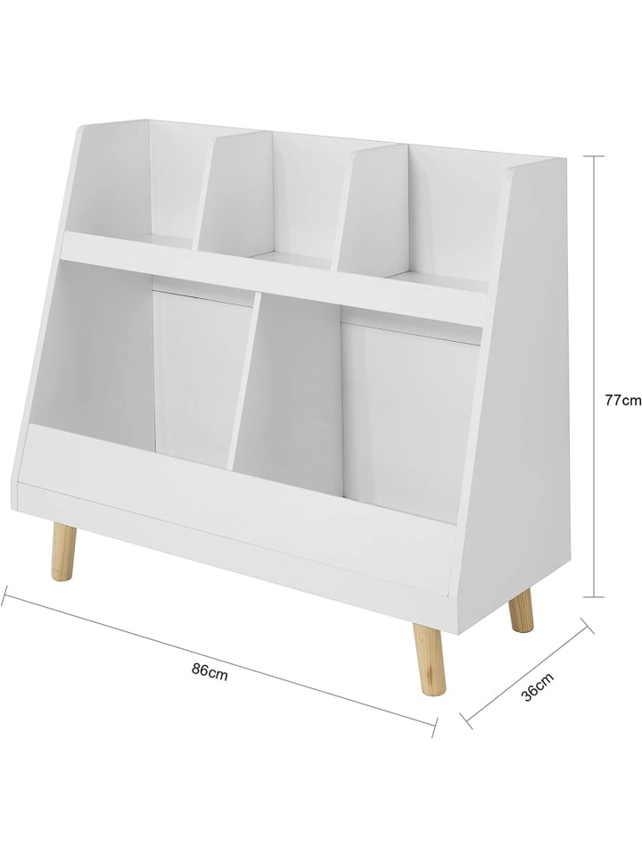 SoBuy Kinderregal in Weiß - (B)86 x (H)77 x (T)36cm günstig kaufen onesize