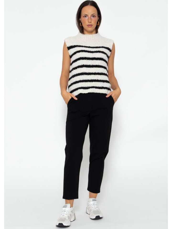 SASSYCLASSY Jersey Chinos in Schwarz günstig kaufen