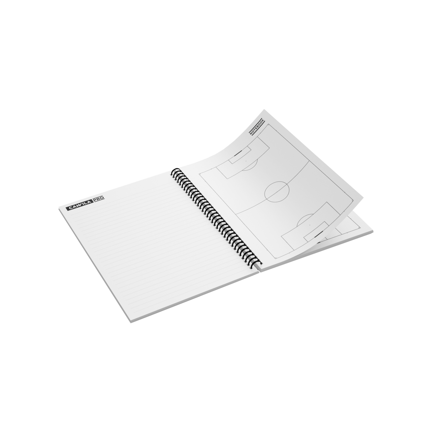 Cawila PRO 100 Blatt A5 Notebook Lehrblock Weiss