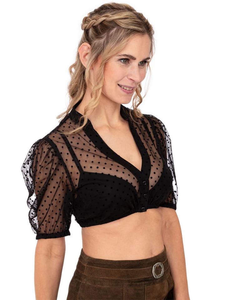 MarJo Dirndlbluse ZEITLARN in schwarz günstig kaufen