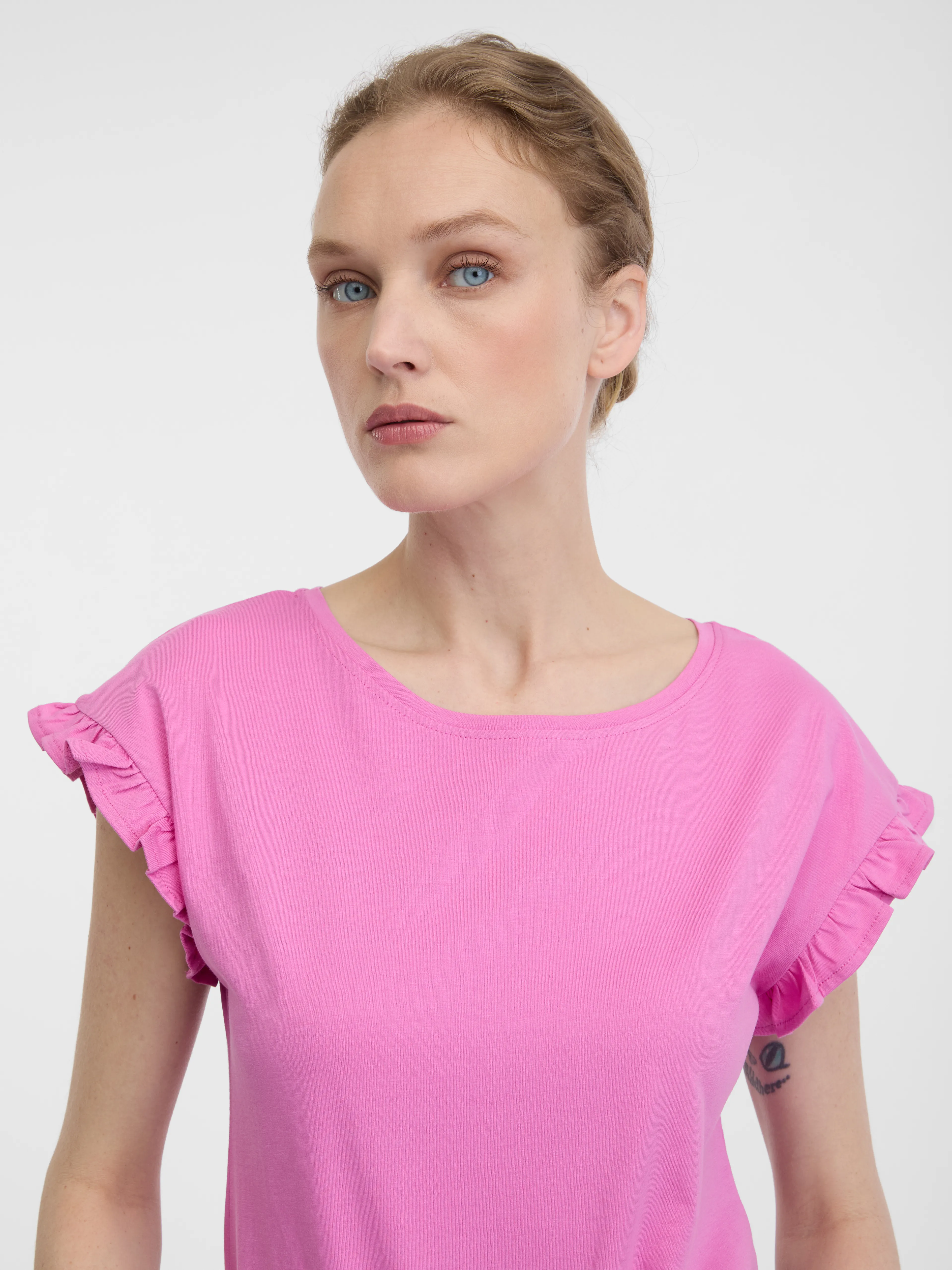 Rosa Damen Kurzarm-T-Shirt ORSAY