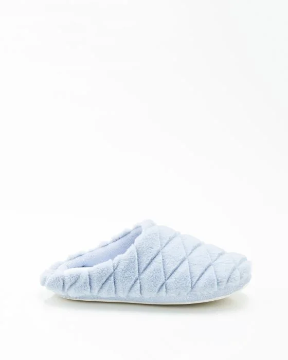 Mules à mémoire de forme, toucher peluche