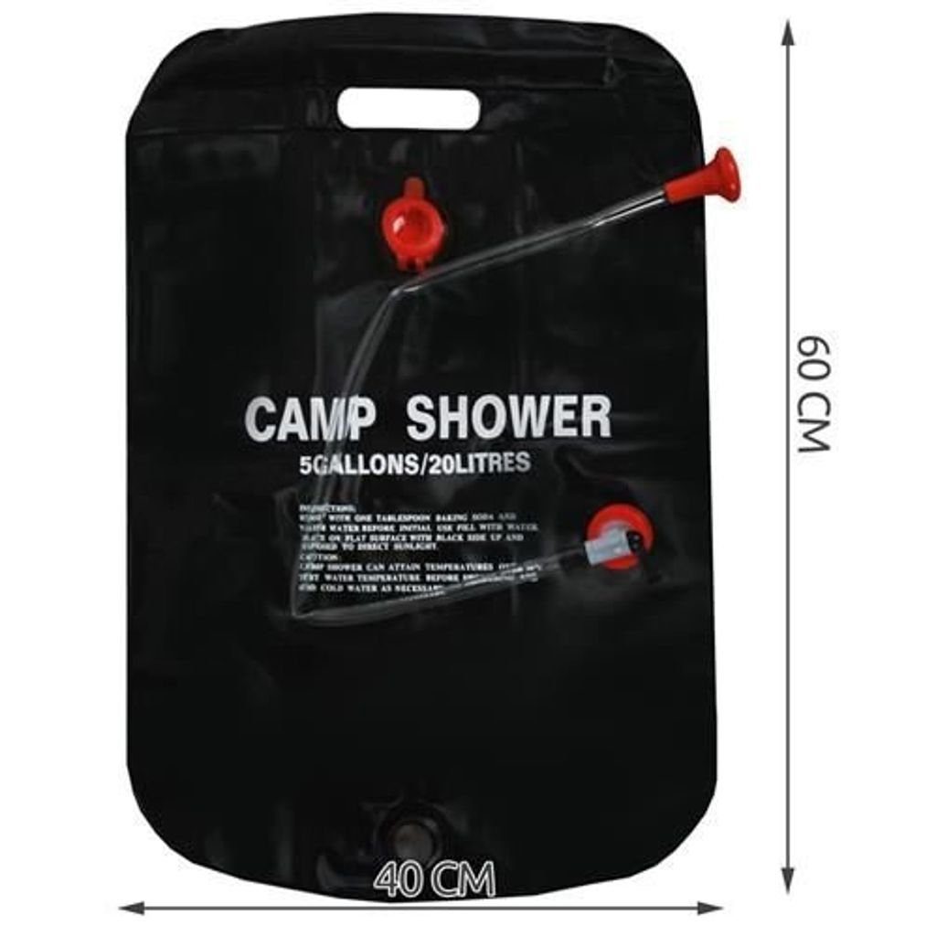 MC Star Solardusche Campingdusche 20L Dusche Outdoordusche Solar Tasche Dusche