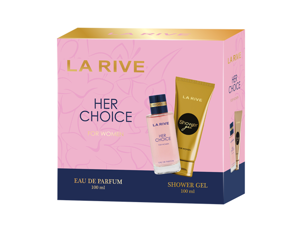 HER CHOICE  edp 100 ml + gel 100 ml