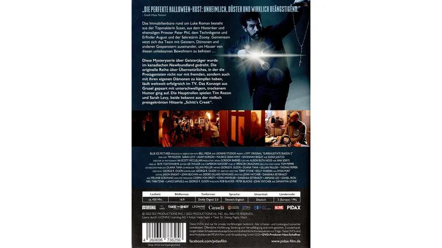 SurrealEstate - Spukhäuser in Bestlage, Staffel 2 / Weitere 10 Folgen der erfolgreichen Geisterjäger-Serie  [2 DVDs]