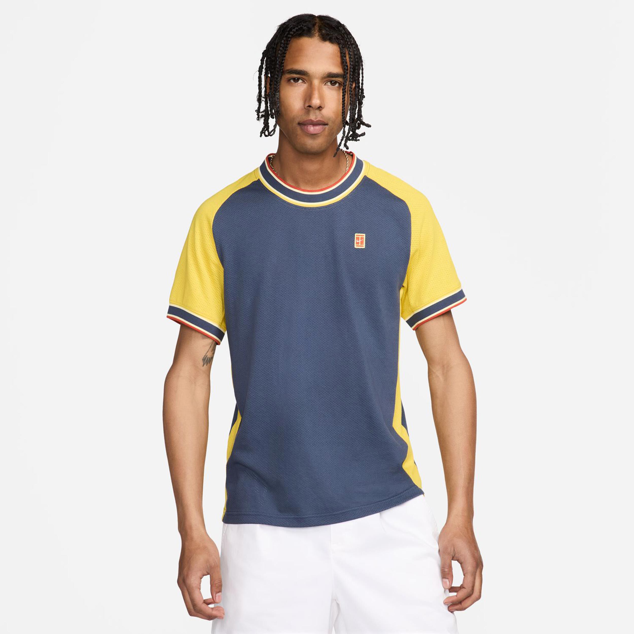 Court Heritage T-Shirt Herren - Dunkelblau, Mehrfarbig