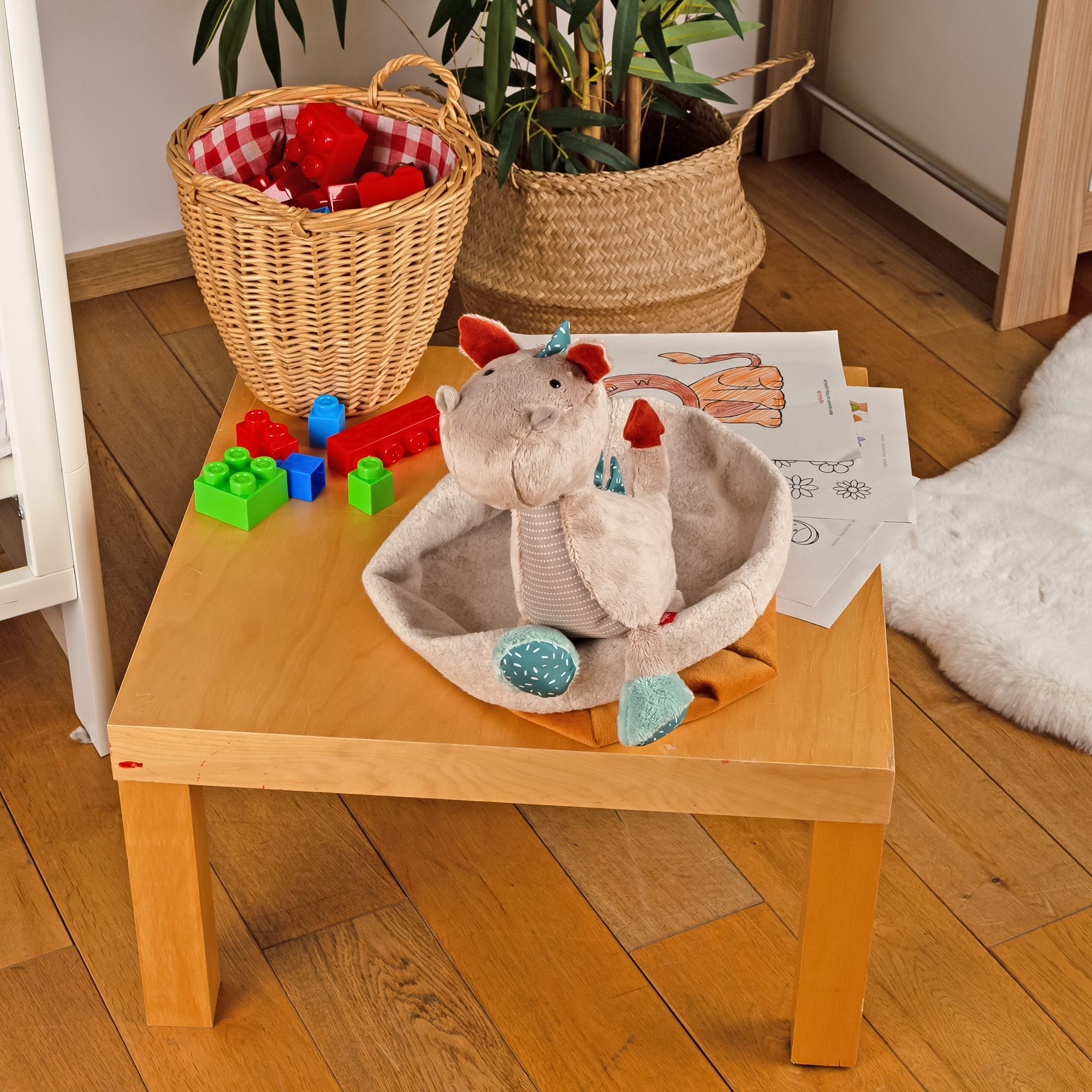 Kuscheltier Drache, Patchwork Sweety