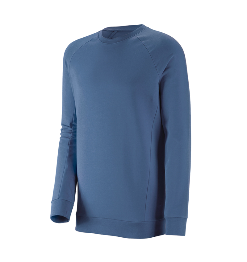 e.s. Sweatshirt cotton stretch, long fit