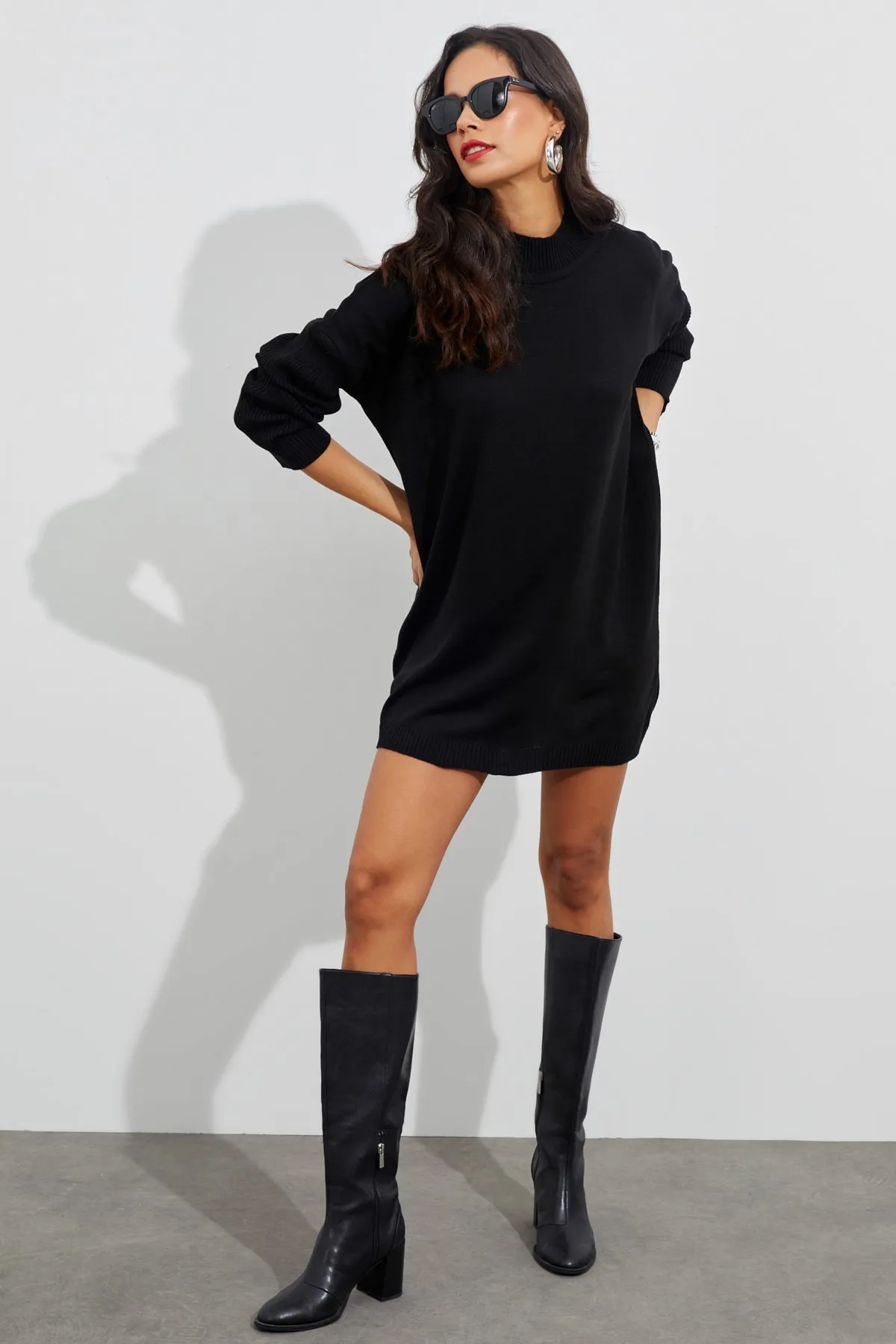 Cool & Sexy  Tunika - Schwarz - Relaxed Fit