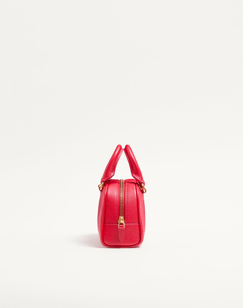 Bolsa tipo mochila Mini VLogo Signature em couro de bezerro granulado