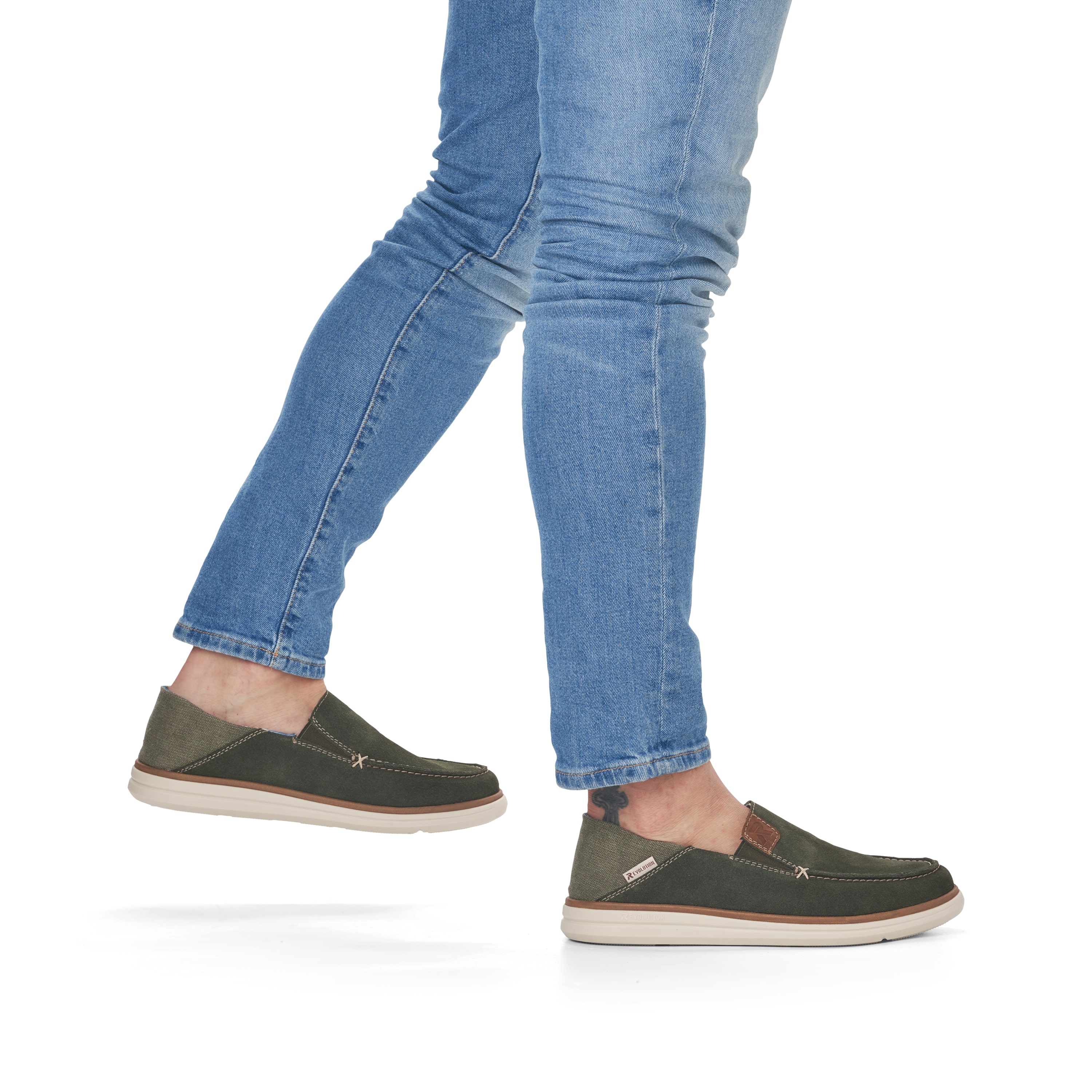 Rieker Herren Slipper forest green
