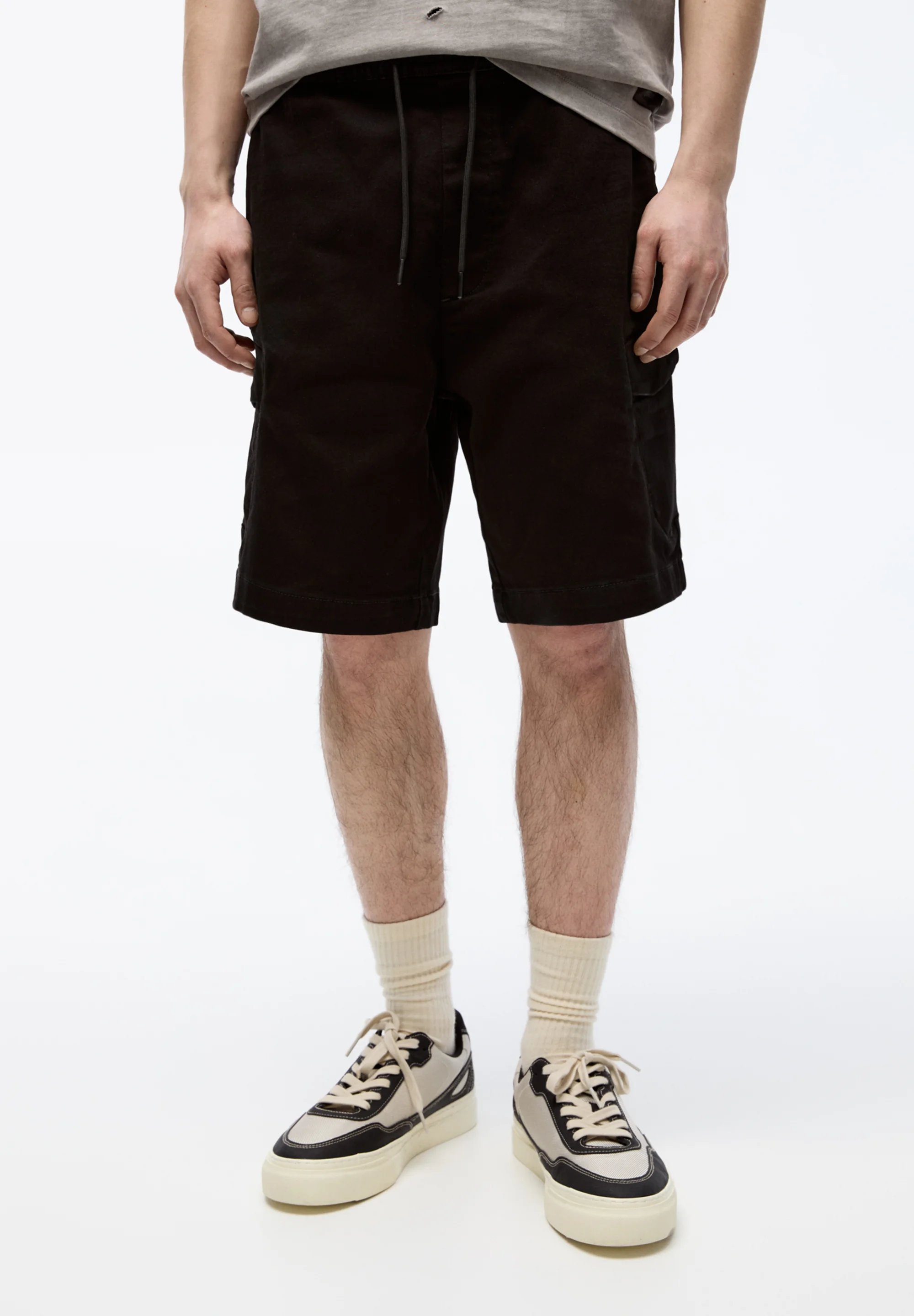PULL&BEAR SOFT-BERMUDA - Shorts vaqueros