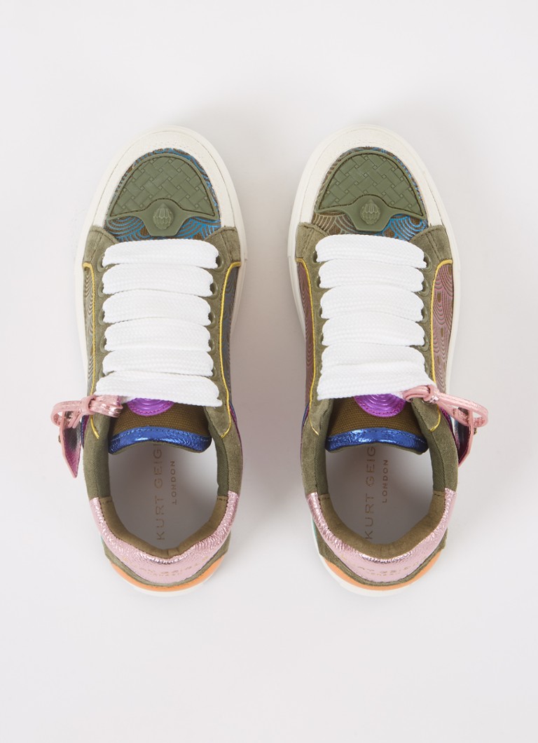 Sneaker Kurt Geiger Southbank con dettagli in pelle scamosciata