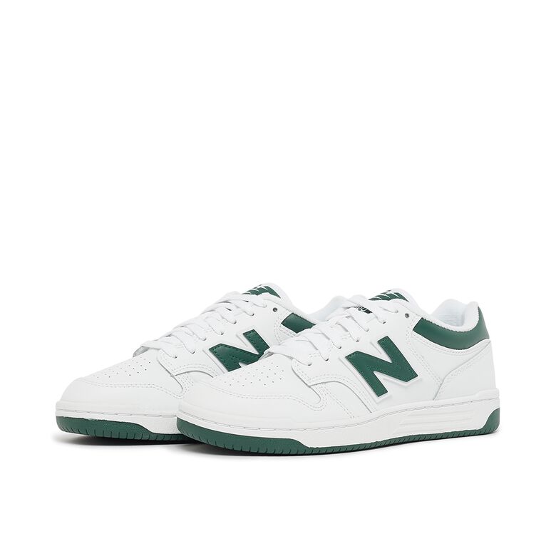 New Balance Wmns BB480LNG White/nightwatch green/light aluminum