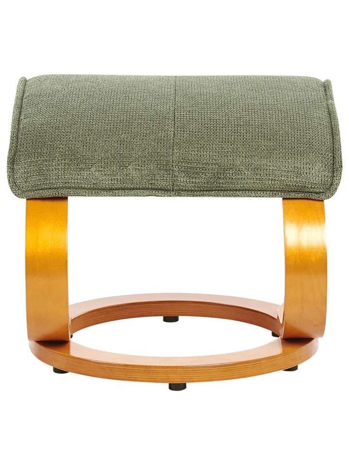 Beliani Massagestuhl HERO in Grün/Heller Holzfarbton - (W) 51 x (H) 102 x (L) 80 cm günstig kaufen onesize