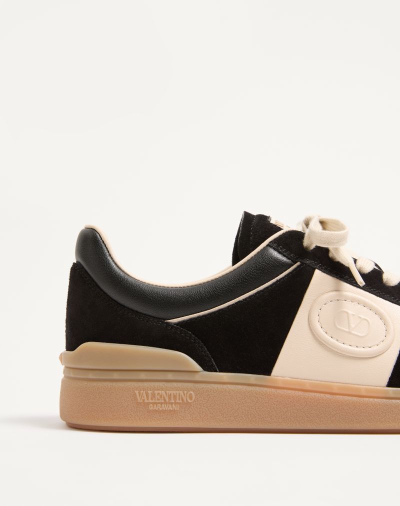 Baskets basses Upvillage en cuir fendu et cuir de veau nappa