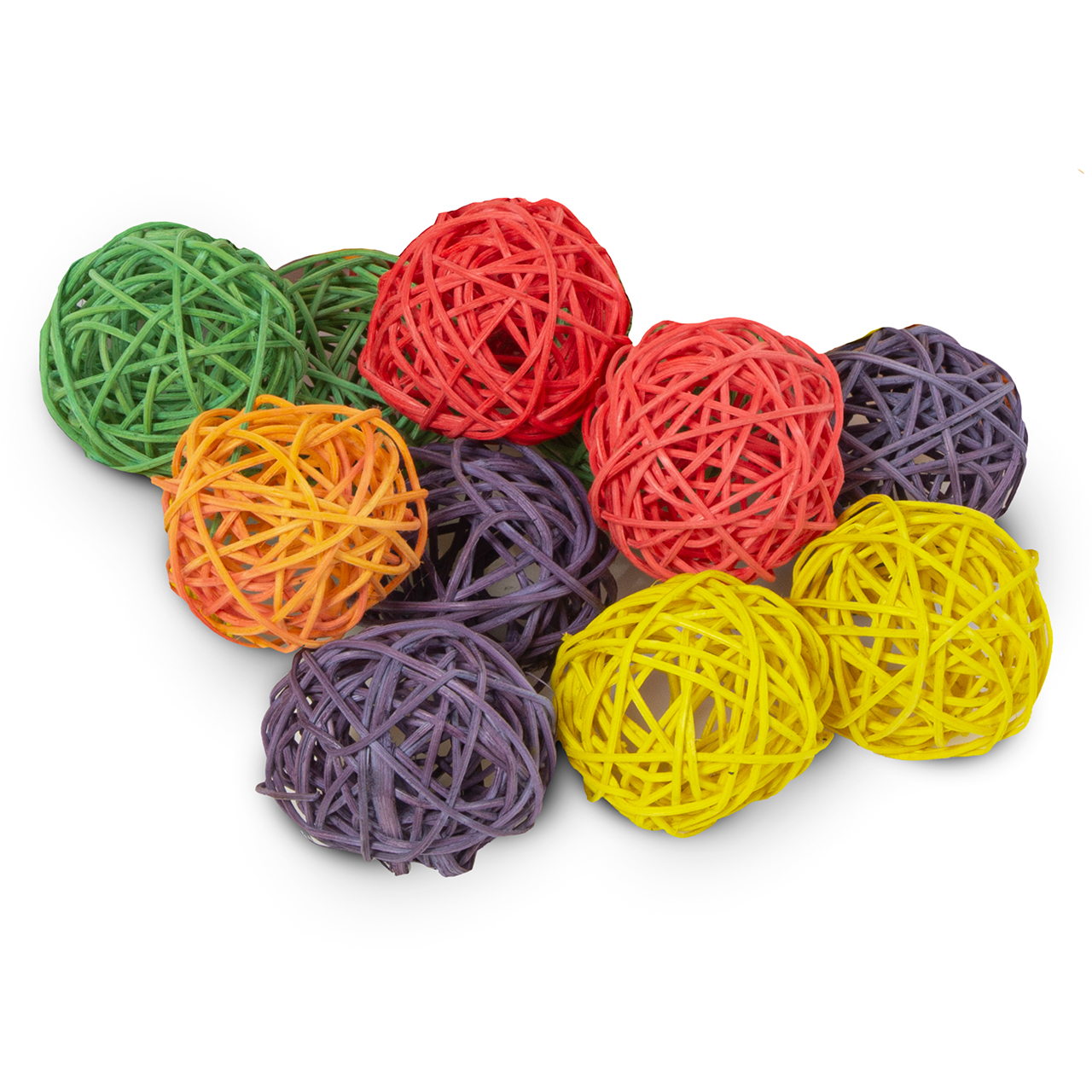 HappyBird Spielzeug HappyBird DIY bunte Weidenbälle XL im 10er Set