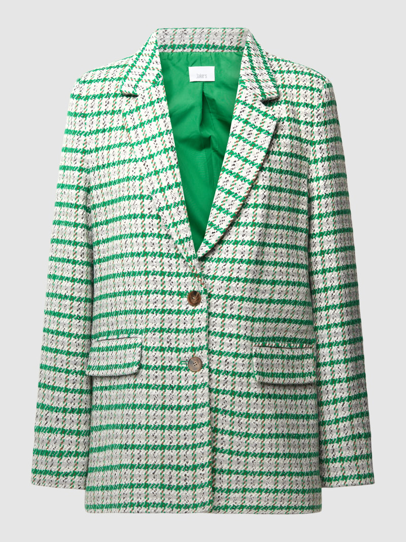 Blazer mit Allover-Muster in bottle