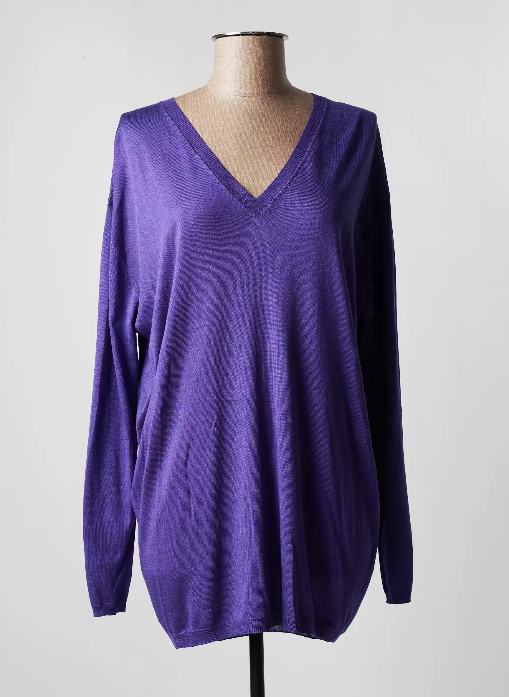 Eric Bompard Pull Tuniques Femme couleur violet