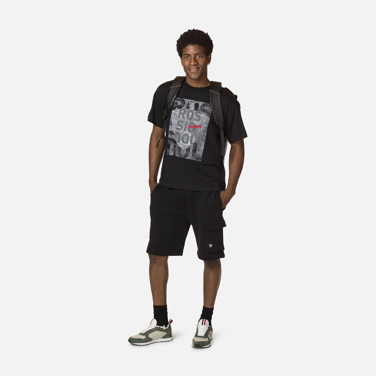 Bequemes Baumwoll-T-Shirt mit Grafikprint für Herren