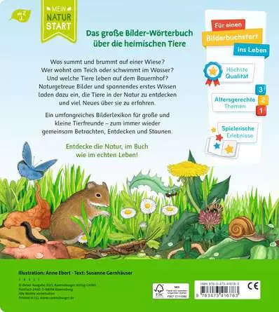Mein großes Bilderlexikon: Unsere Tiere