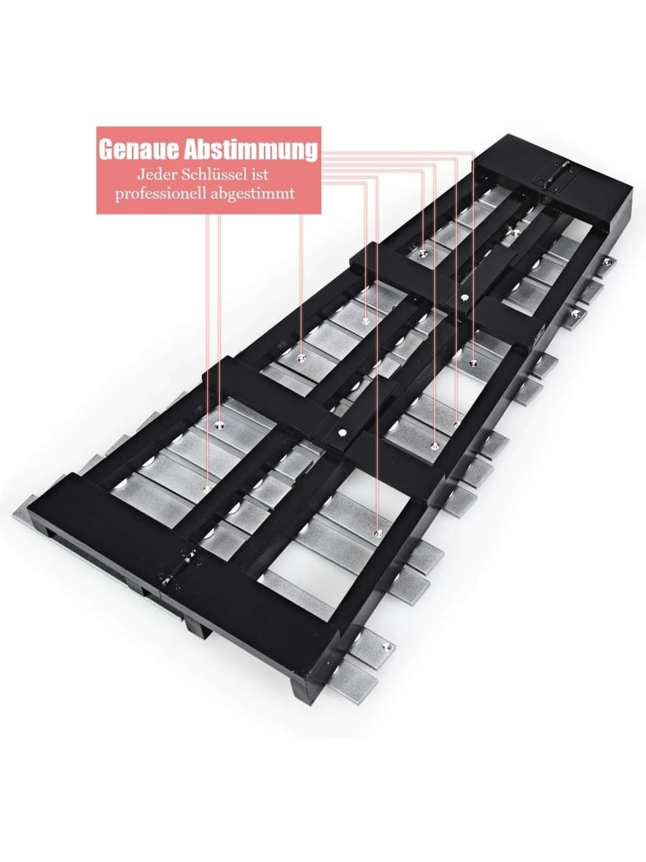 COSTWAY Xylophon 30 Noten in Silber günstig kaufen 56 cm
