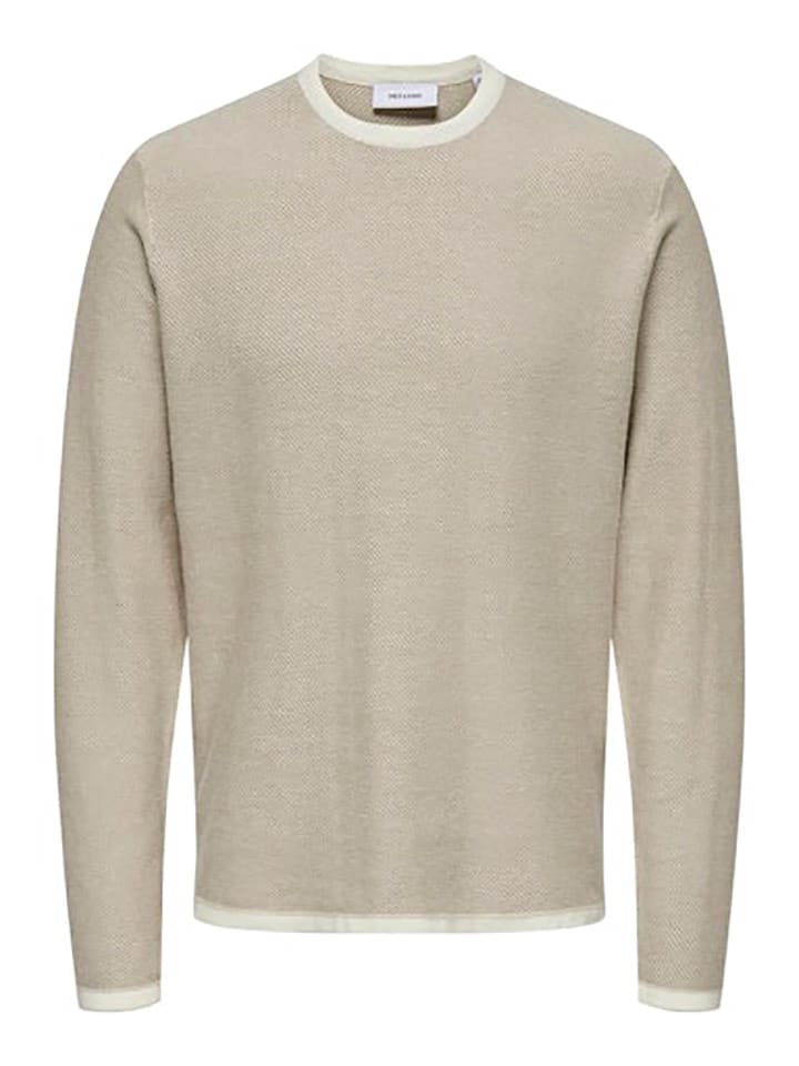 ONLY & SONS Pullover in Beige günstig kaufen