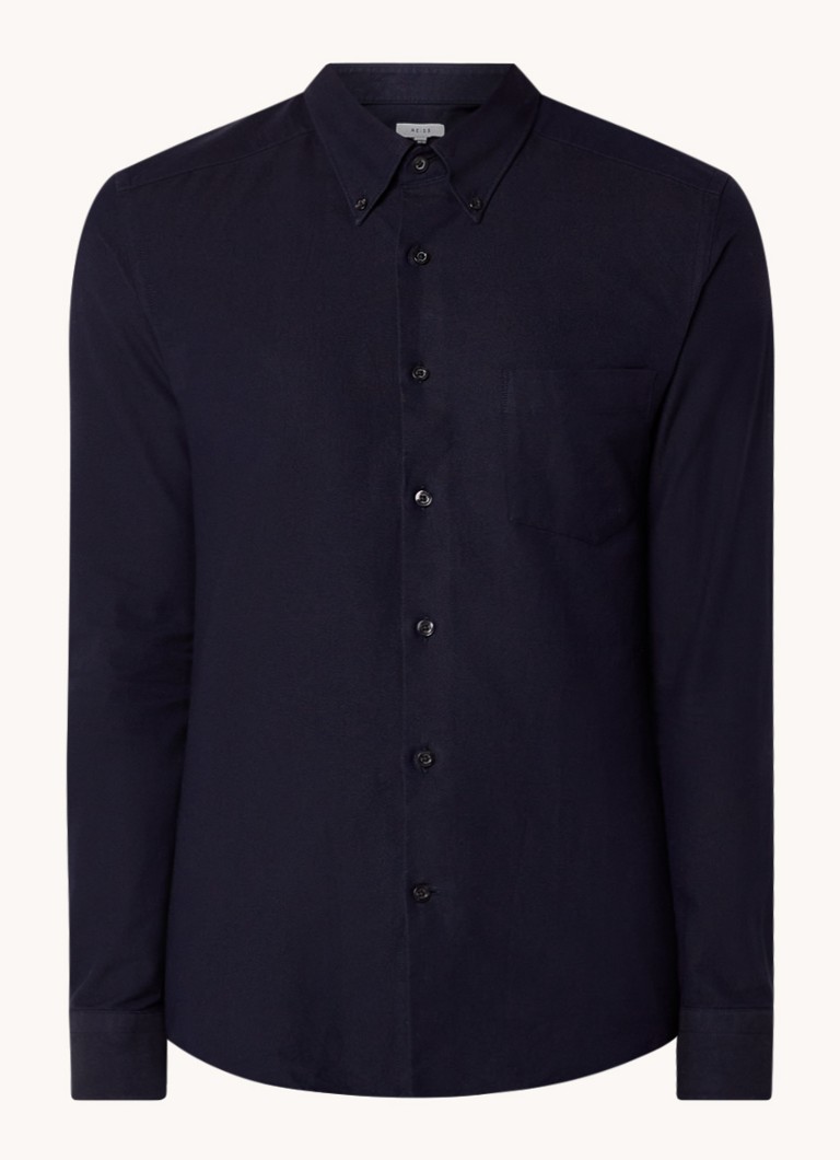 Cămașă Reiss Greenwich slim-fit cu buzunar la piept