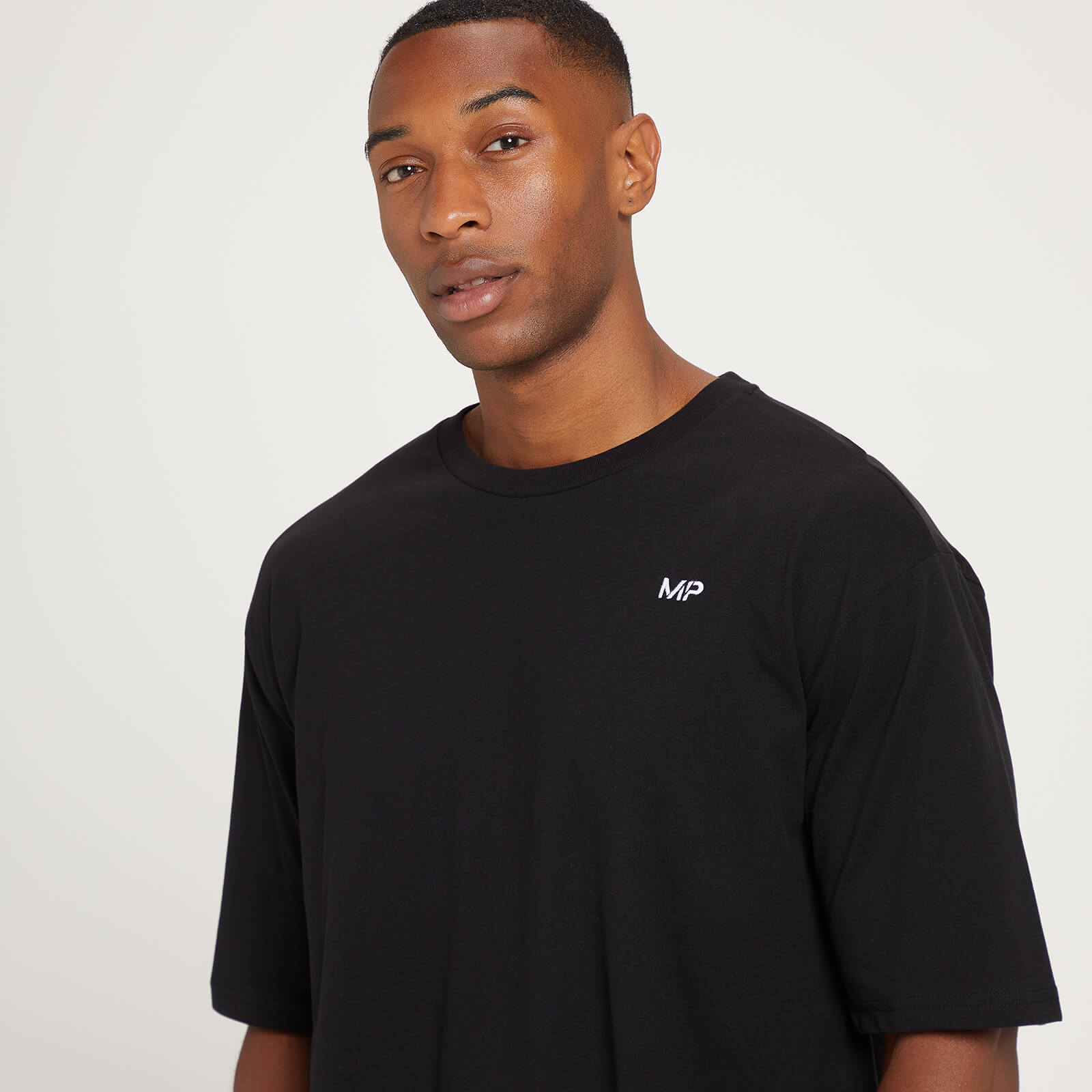T-shirt oversize MP pour hommes – Noir