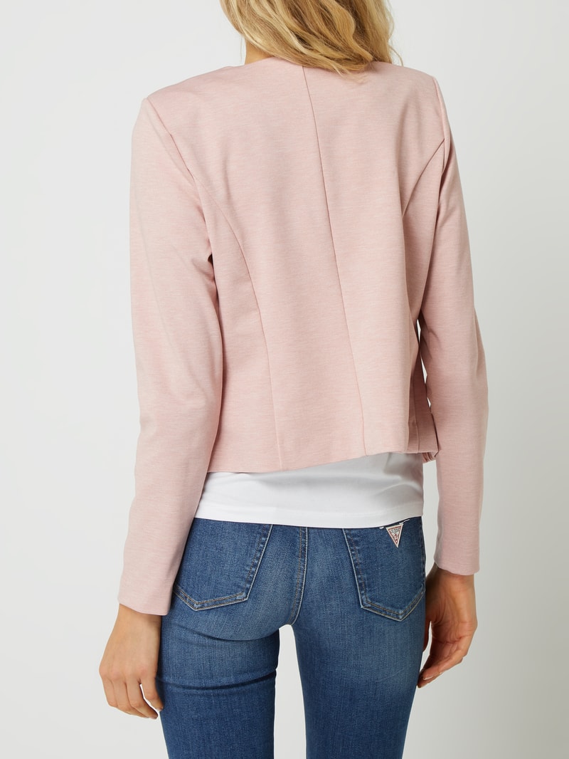 Kurzblazer mit Viskose-Anteil Modell 'Kate' in rosé