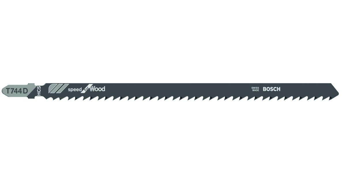 Bosch Blue Accessories 2608663314 Stiksavklinge T 744 D Speed til Træ