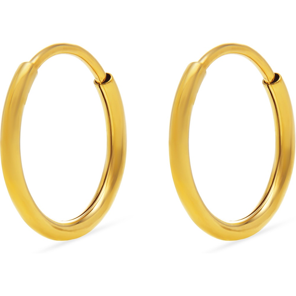 FAVS Créoles 585 Or jaune Boucles d'oreilles