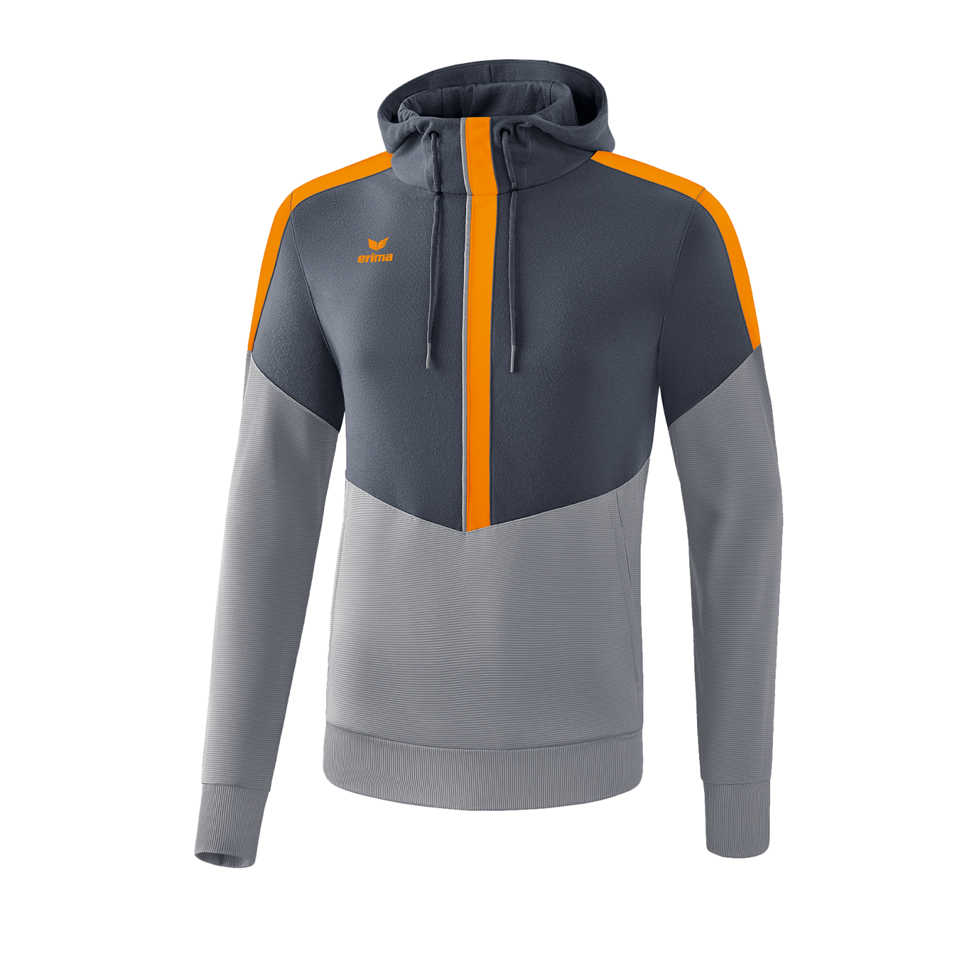 Erima Squad Hoody Kids Grau Orange
