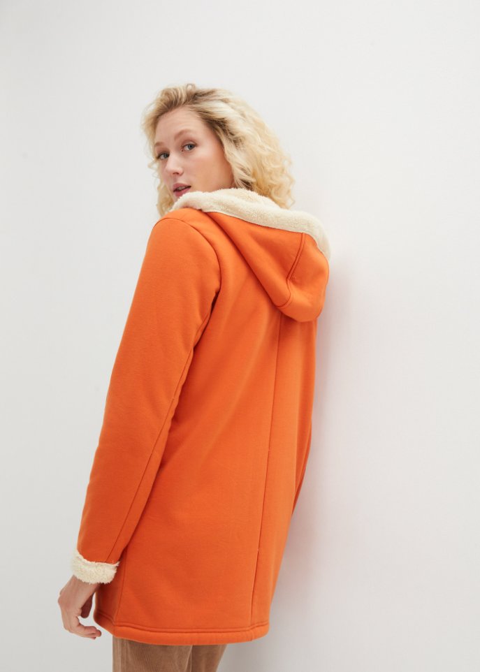 Sweatjacke mit Teddyfell