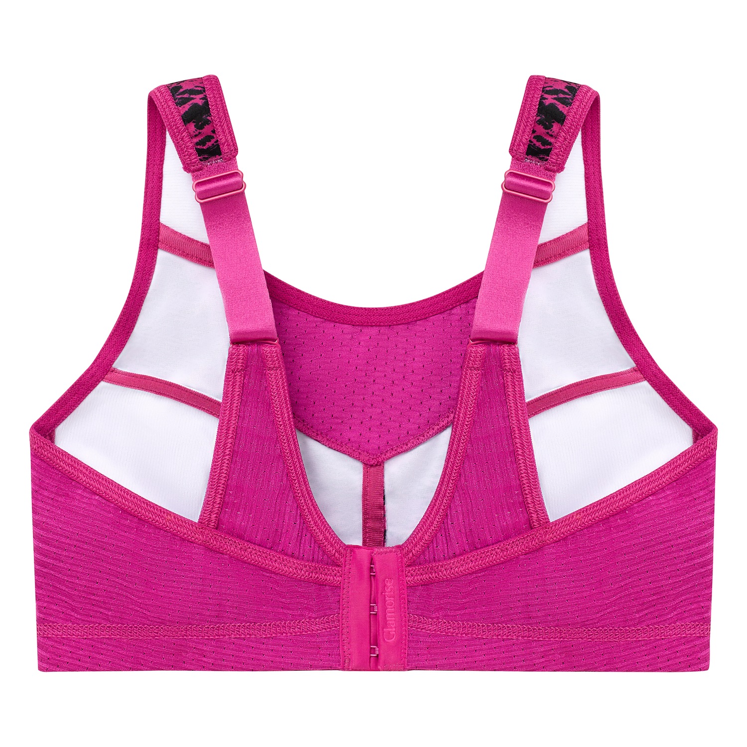 Elite Sport-Bustier mit bestem Halt - Fuchsia Print