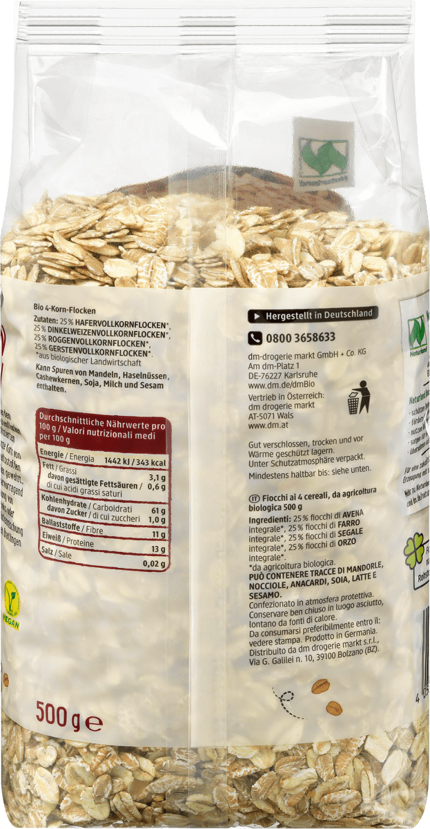 4-Korn Flocken, 500 g