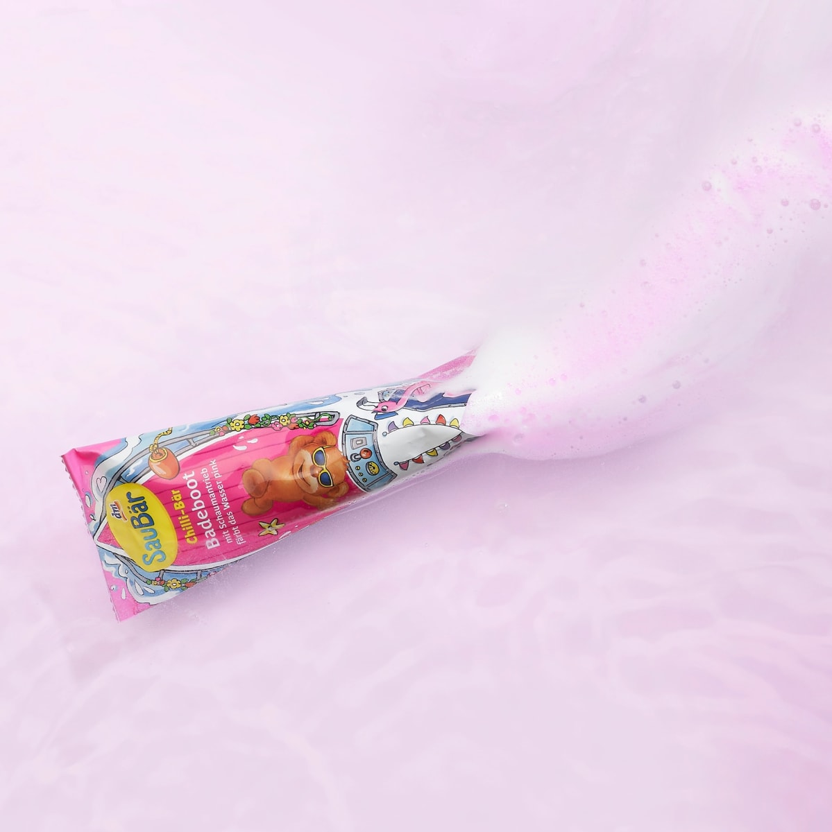 Kinder Badezusatz Chilli-Bär Badeboot pink, 1 St