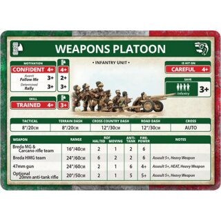 Italian Weapons Platoon (Bersaglieri)