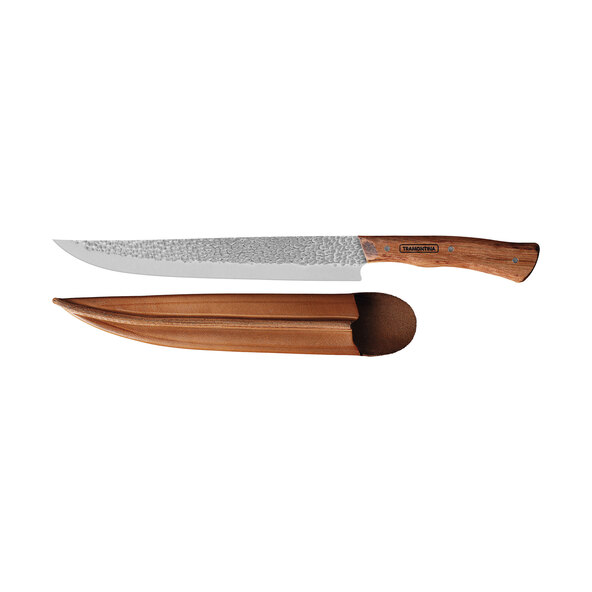 Hammerschlag Messer NOMADE, inkl. Lederetui, 25cm