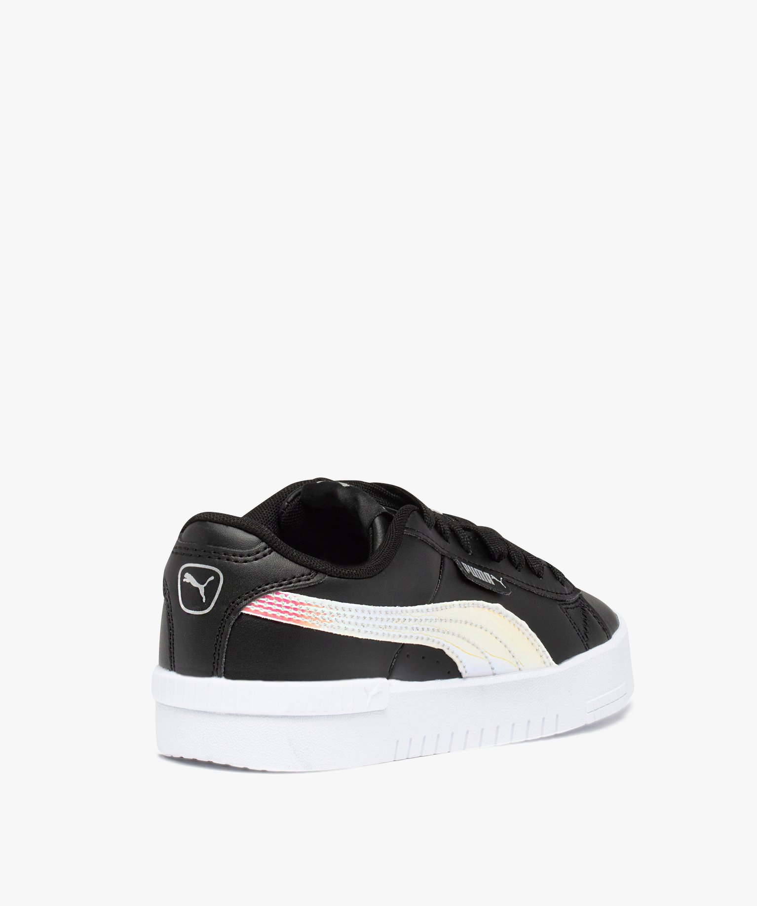 Baskets fille unies à lacets détails irisés – Puma Jada noir | GEMO