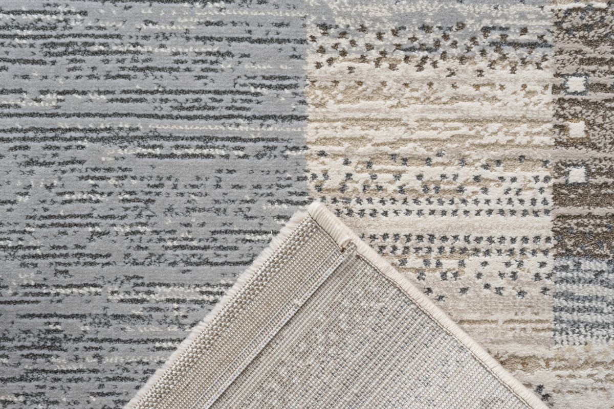 Webteppich Tuareg 2.0 Grau-Braun-Braun 80 x 150 cm