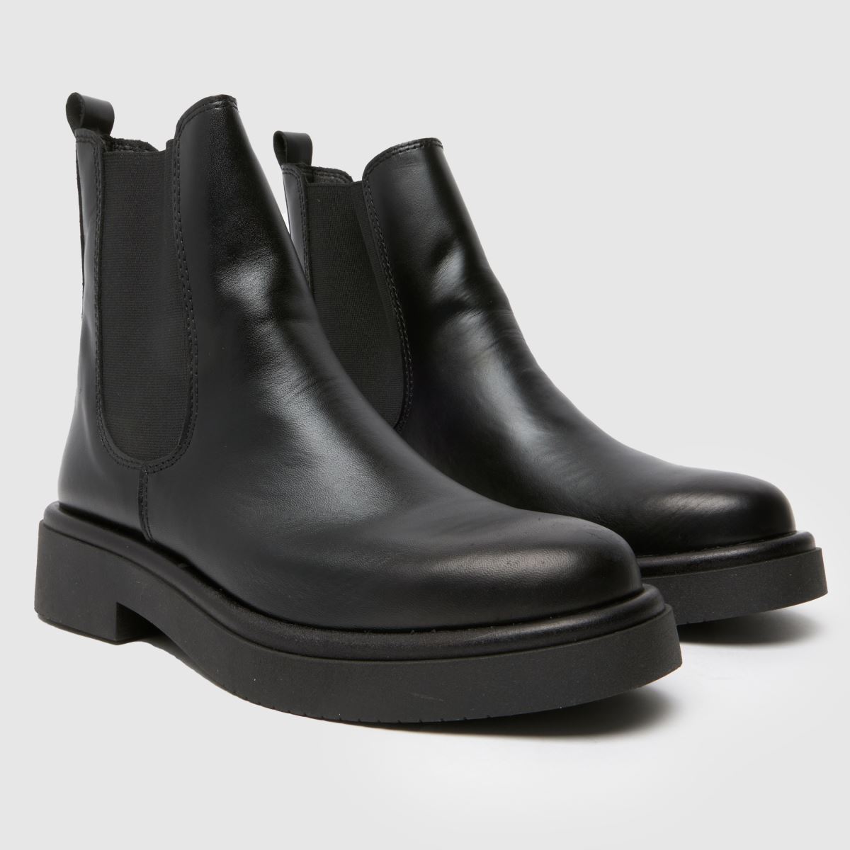 Schuh Camille – Svarta chelsea-stövlar i läder från Schuh