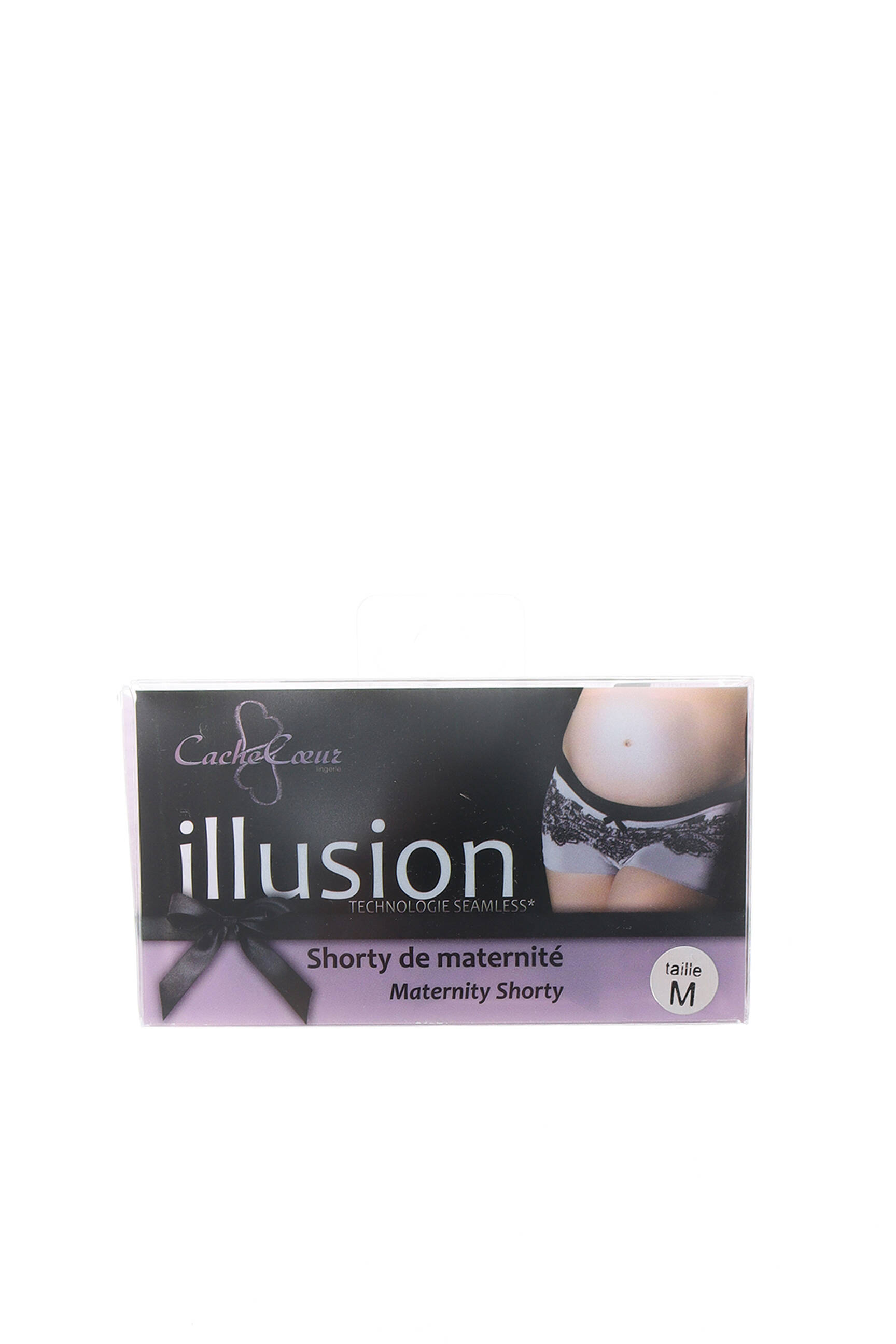 Cache Coeur Lingerie Maternite Femme couleur violet
