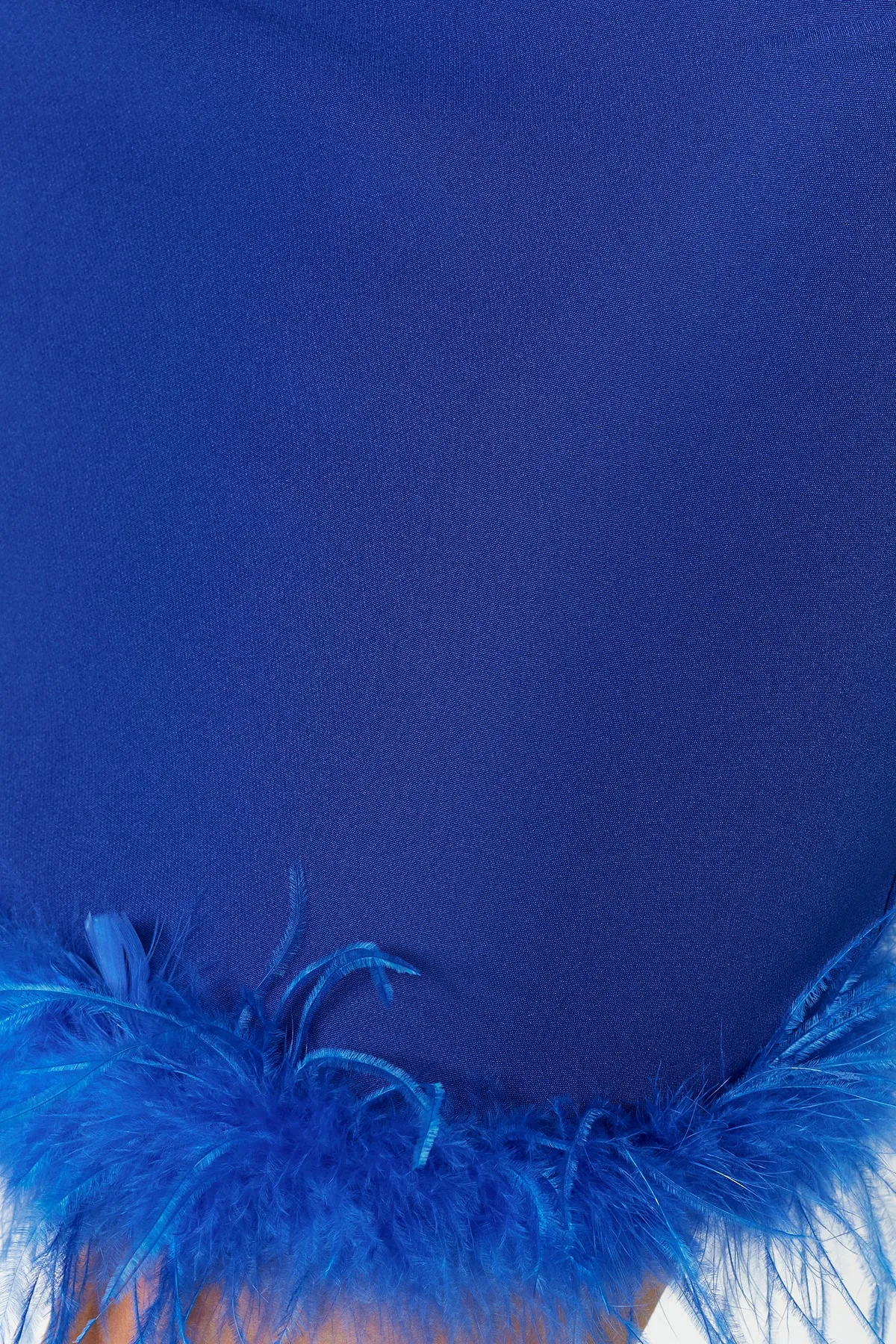 Trendyol Collection  Saks Tailliertes gewebtes Otriches Shiny Stone Abendkleid TPRSS23EL00255