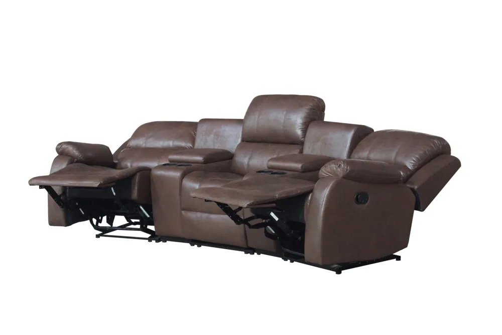 Happy Home Happy Home Home-Cinema 3-Sitzer Polstergarnitur braun