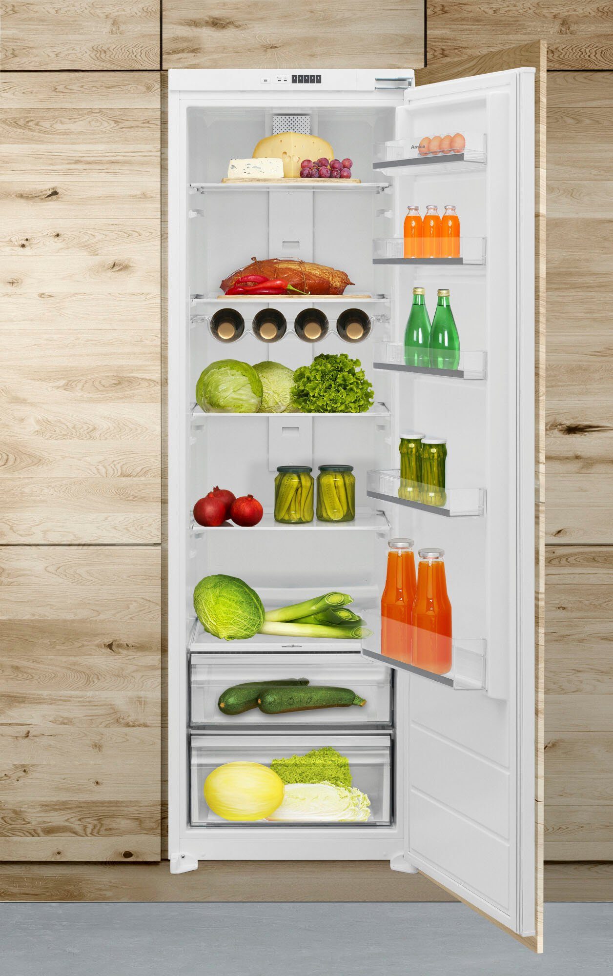 Amica Einbaukühlschrank EVKSS 357 980, 177 cm hoch, 54 cm breit