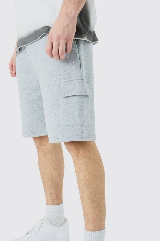 Tall lockere Cargo Jersey-Shorts